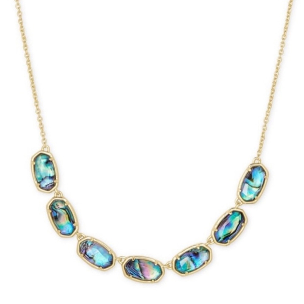 Kendra Scott Grayson gold and abalone necklace